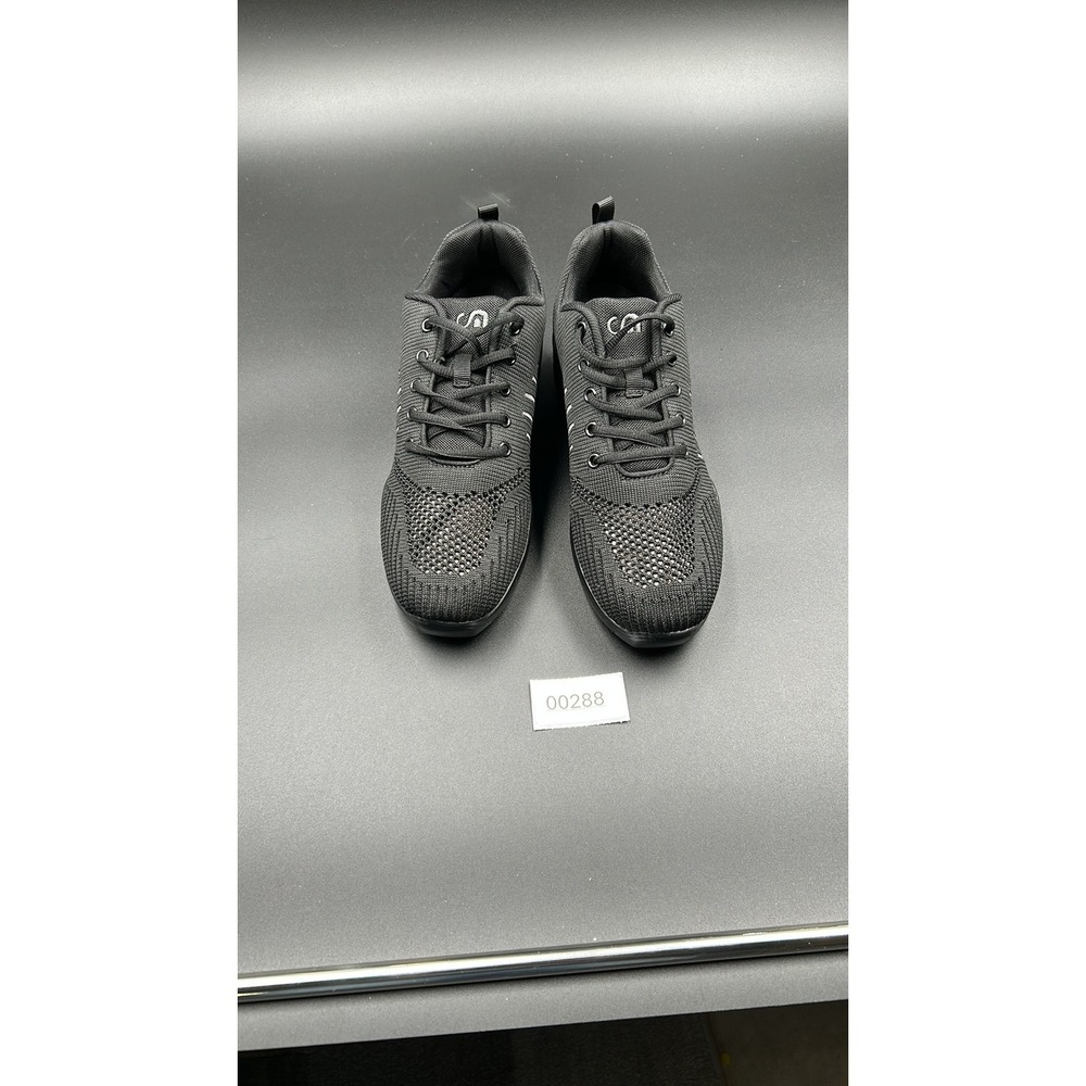 Slow Man Modern Lightweight Breathable Mesh Knit Black Sneakers Women 9 EU 42